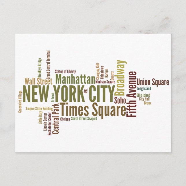 New York-vykort Vykort (Framsida)