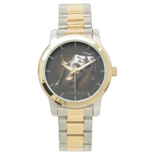 New York Watch New York Bull Souvenir Wristwatch Armbandsur