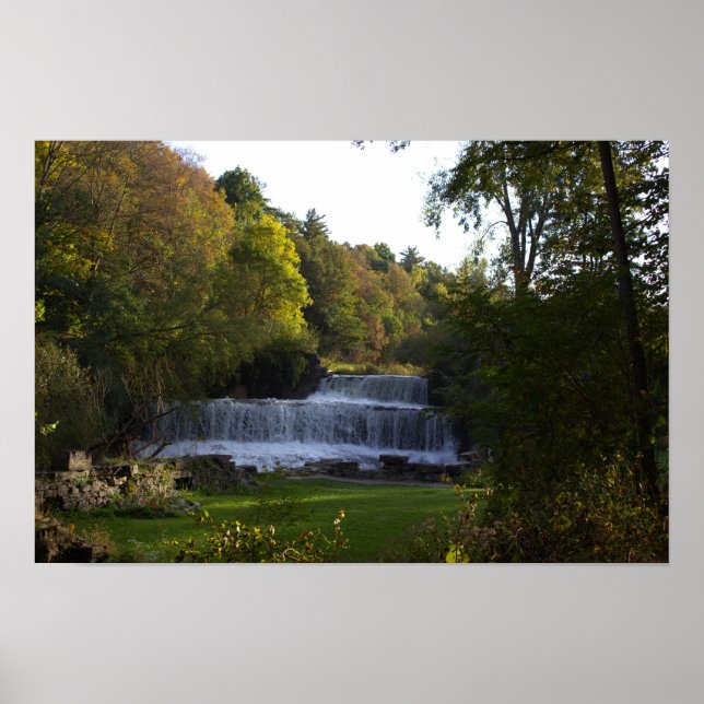 New York Waterfall Photo Poster (Framsidan)