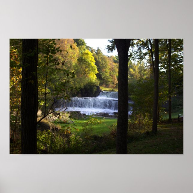 New York Waterfall Photo Poster (Framsidan)