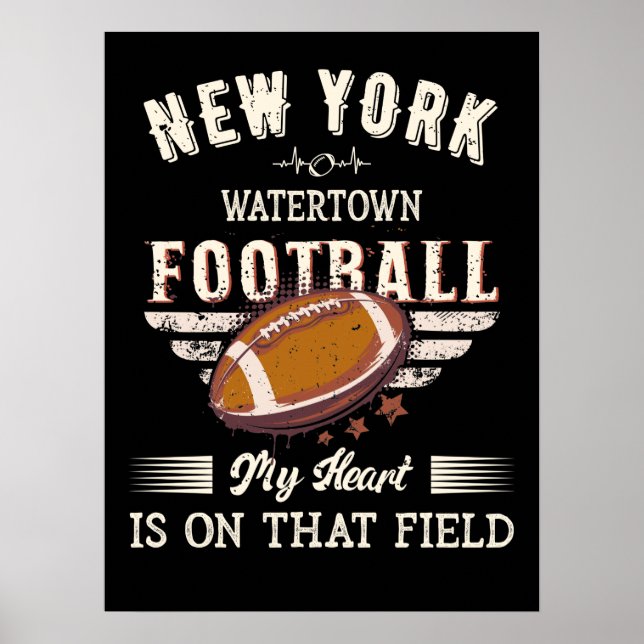 New York Watertown American Football Poster (Framsidan)