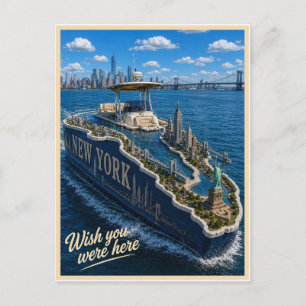 New York Wish You Were Here Statserie Vykort