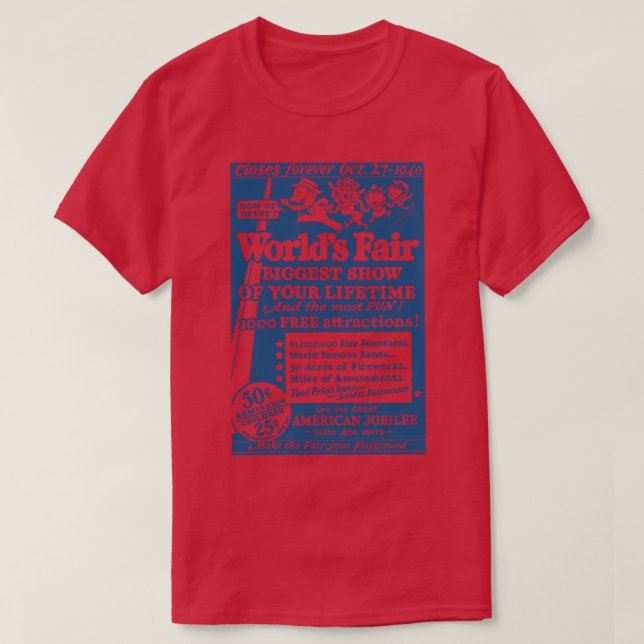 New York World Fair 1940 T Shirt (Design framsida)