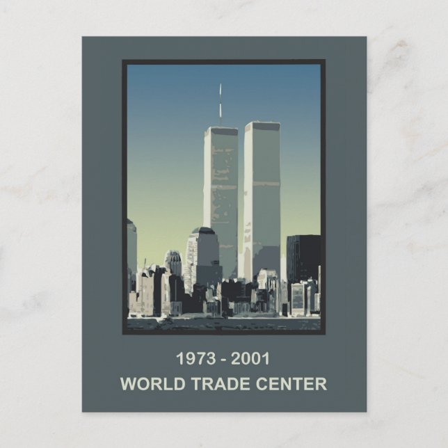 New York World Trade Center Vykort (Framsida)