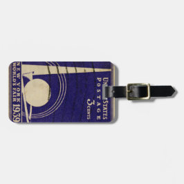 New York World's Fair 1939 Bagagebricka