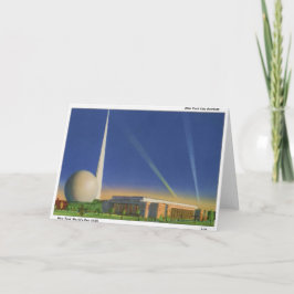 New York Worlds Fair 1939 Greeting Card Tack Kort