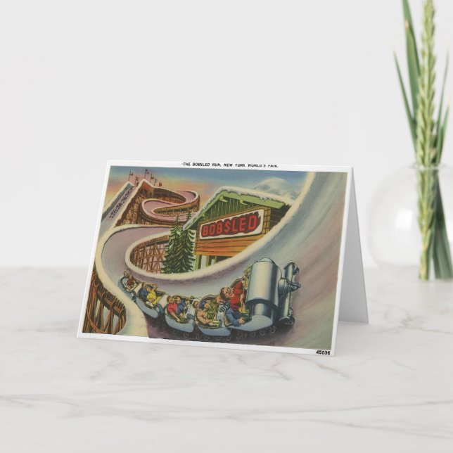 New York Worlds Fair 1939 Greeting Card Tack Kort (Framsida)