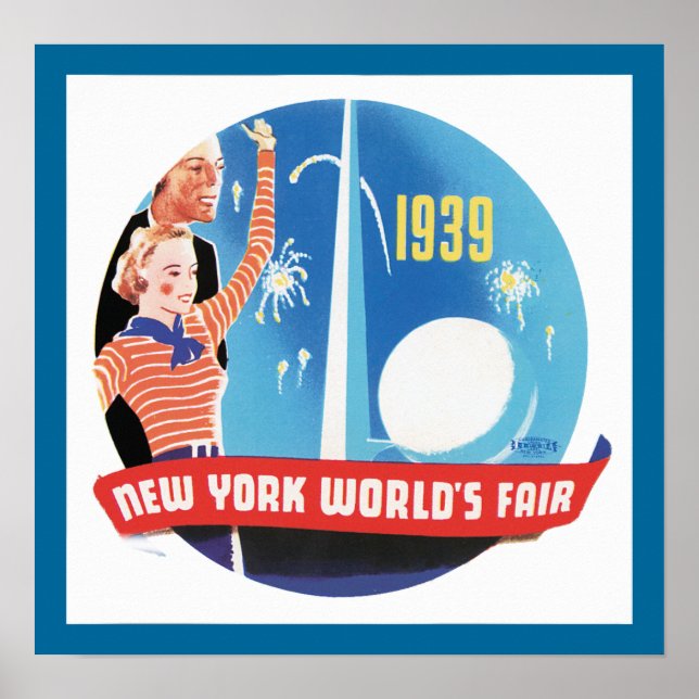 New York World's Fair 1939 Poster (Framsidan)