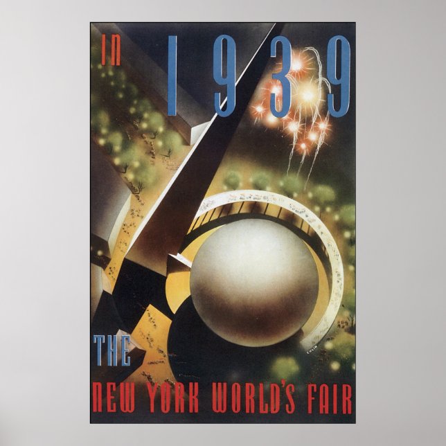 New York World's Fair 1939 Poster (Framsidan)