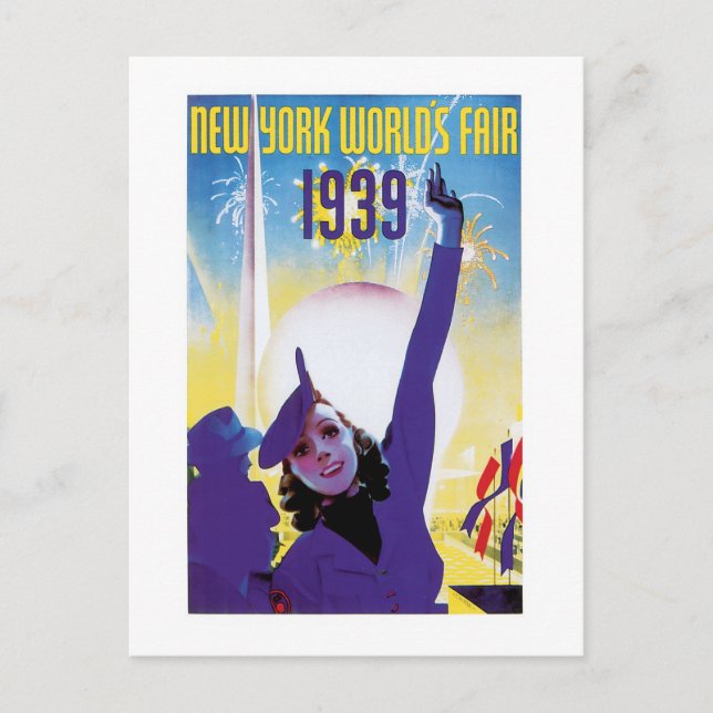 New York World's Fair, 1939 Vykort (Framsida)