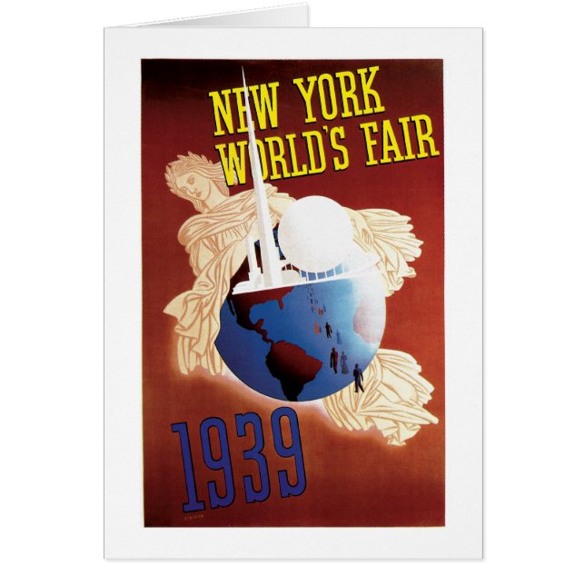 New York World's Fair (Globe) Hälsningskort (Framsidan)