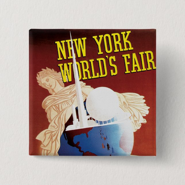New York World's Fair (Globe) Knapp (Framsida)