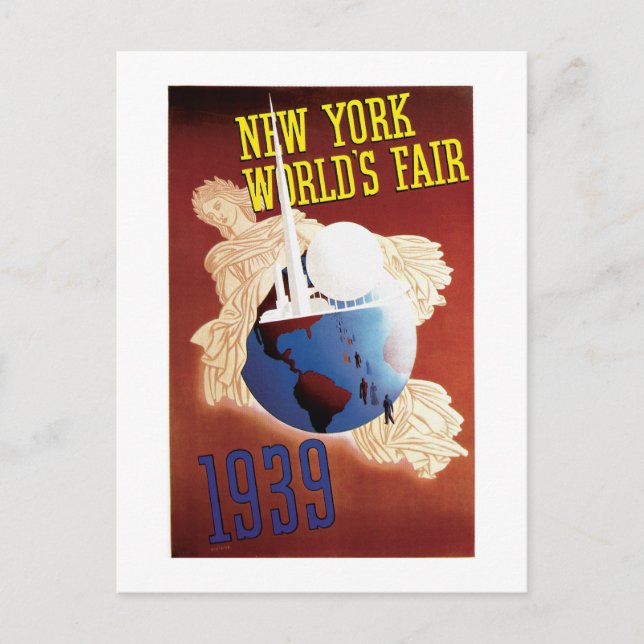 New York World's Fair (Globe) Vykort (Framsida)
