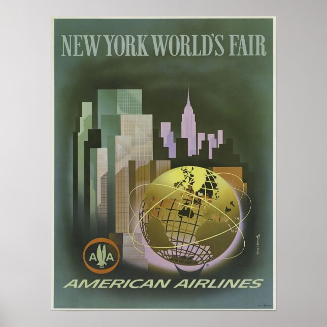 New York World's Fair Vintage affisch (Framsidan)