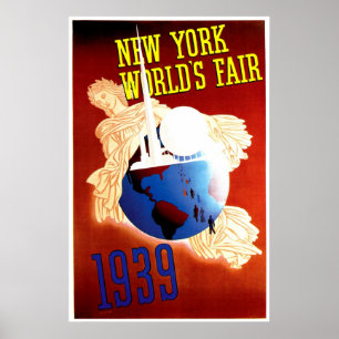 New York World's Fair Vintage resor Ad Poster
