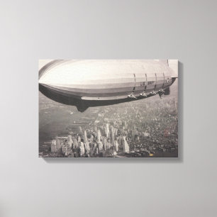 New York Zeppelin Canvastryck