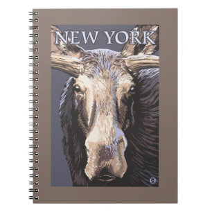 New YorkÄlg på nära håll Anteckningsbok Med Spiral