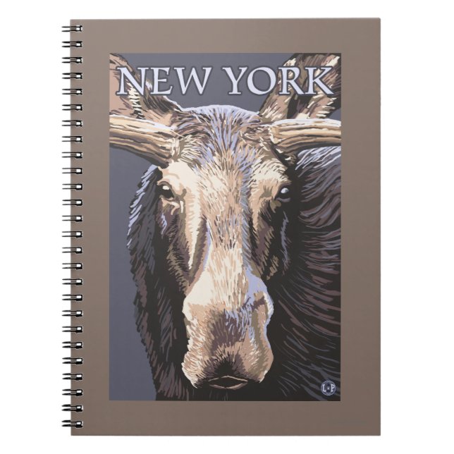 New YorkÄlg på nära håll Anteckningsbok Med Spiral (Framsidan)