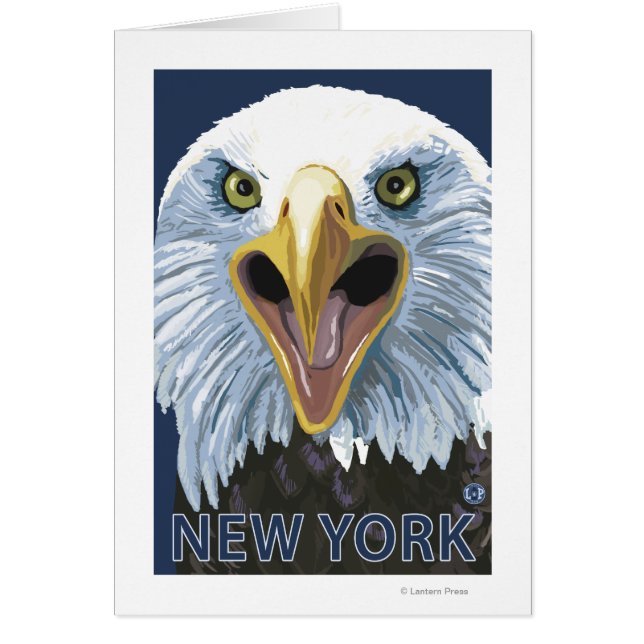 New YorkEagle uppåt nära Hälsningskort (Framsidan)