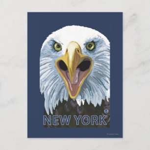 New YorkEagle uppåt nära Vykort