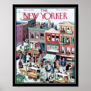 New Yorker Cover Daily Life i New York Poster