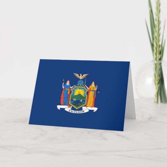 New Yorker Flag, Flag of New York Kort (Framsida)