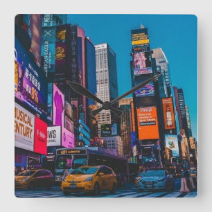 New Yorker, NYC, New York, Öster Kusten Fyrkantig Klocka