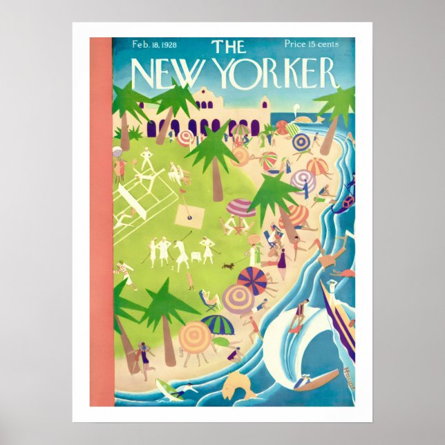 New Yorker-omslag februari 1928 Tryck (Framsidan)