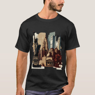 New Yorker Pride Big Apple NYC Souvenir Distress N T Shirt