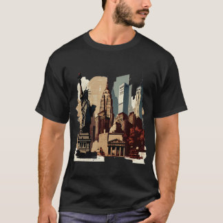 New Yorker Pride Big Apple NYC Souvenir Distress N T Shirt