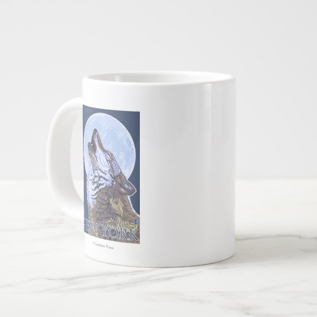 New YorkHowling Wolf Jumbo Mugg (Framsida vänster)