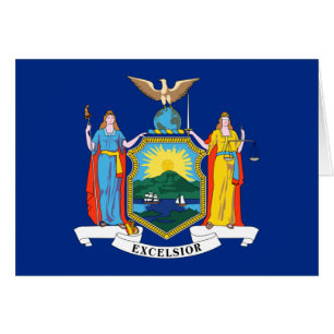 New Yorks flagga Hälsningskort