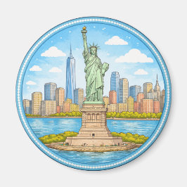New Yorks frihetsgudinne-staty Magnet