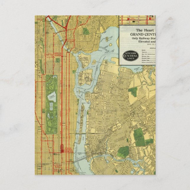New Yorks hjärta Vykort (Framsida)