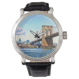 New Yorks landfäste för Brooklyn Bridge Armbandsur