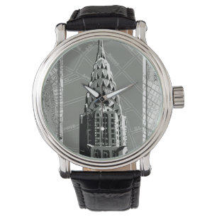 New Yorks rutter med Empire state Byggande Armbandsur
