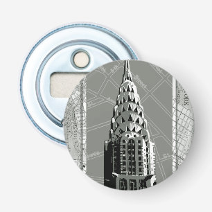 New Yorks rutter med Empire state Byggande Flasköppnare