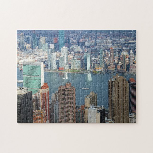 New Yorks siluett. Pussel (Horisontell)