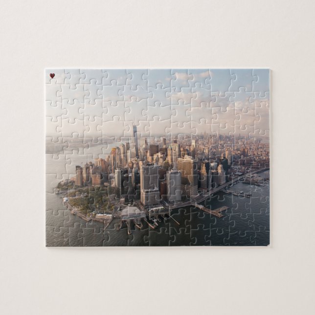 New Yorks siluett Pussel (Horisontell)