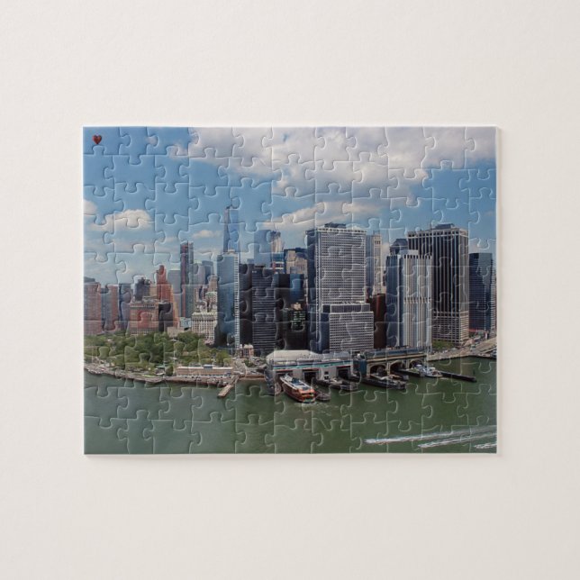 New Yorks siluett Pussel (Horisontell)