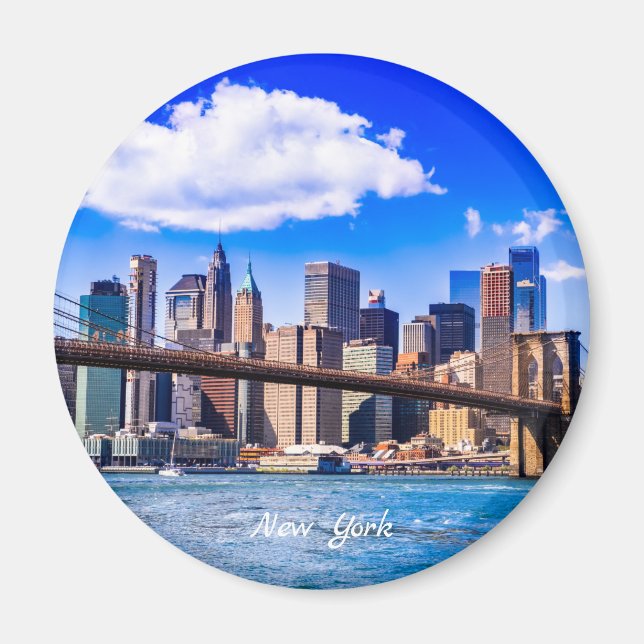 New Yorks stadsskylt Magnet (Framsidan)