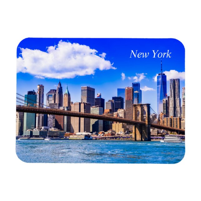 New Yorks stadsskylt Magnet (Horisontell)