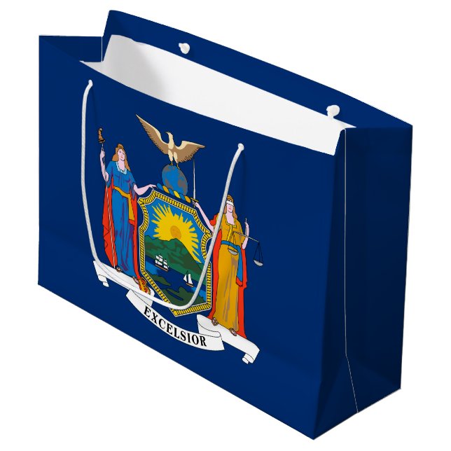 New Yorks statsflagga (Framsidan Vinklad)