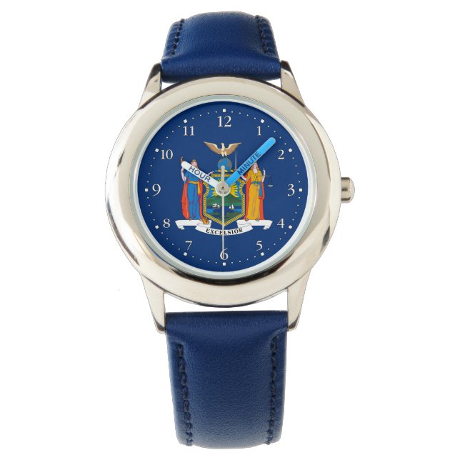 New Yorks statsflagga Armbandsur (Framsida)