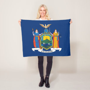 New Yorks statsflagga Fleecefilt