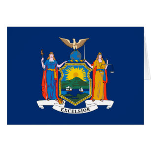 New Yorks statsflagga Hälsningskort