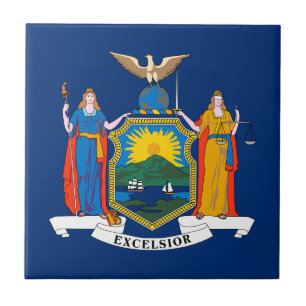 New Yorks statsflagga Kakelplatta