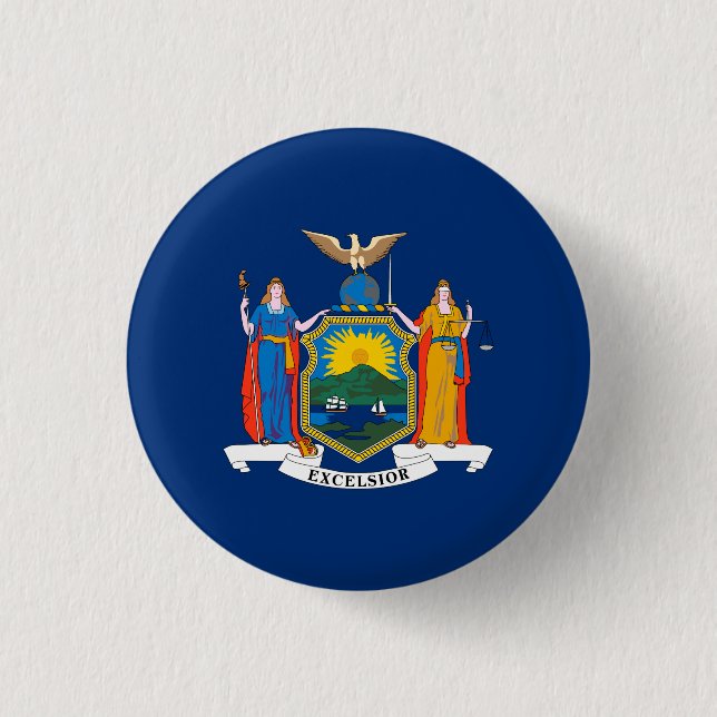 New Yorks statsflagga Knapp (Framsida)