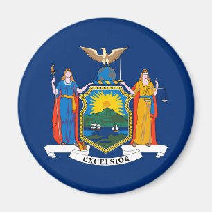 New Yorks statsflagga Magnet