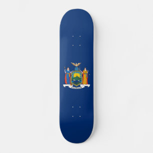 New Yorks statsflagga Mini Skateboard Bräda 18,5 Cm